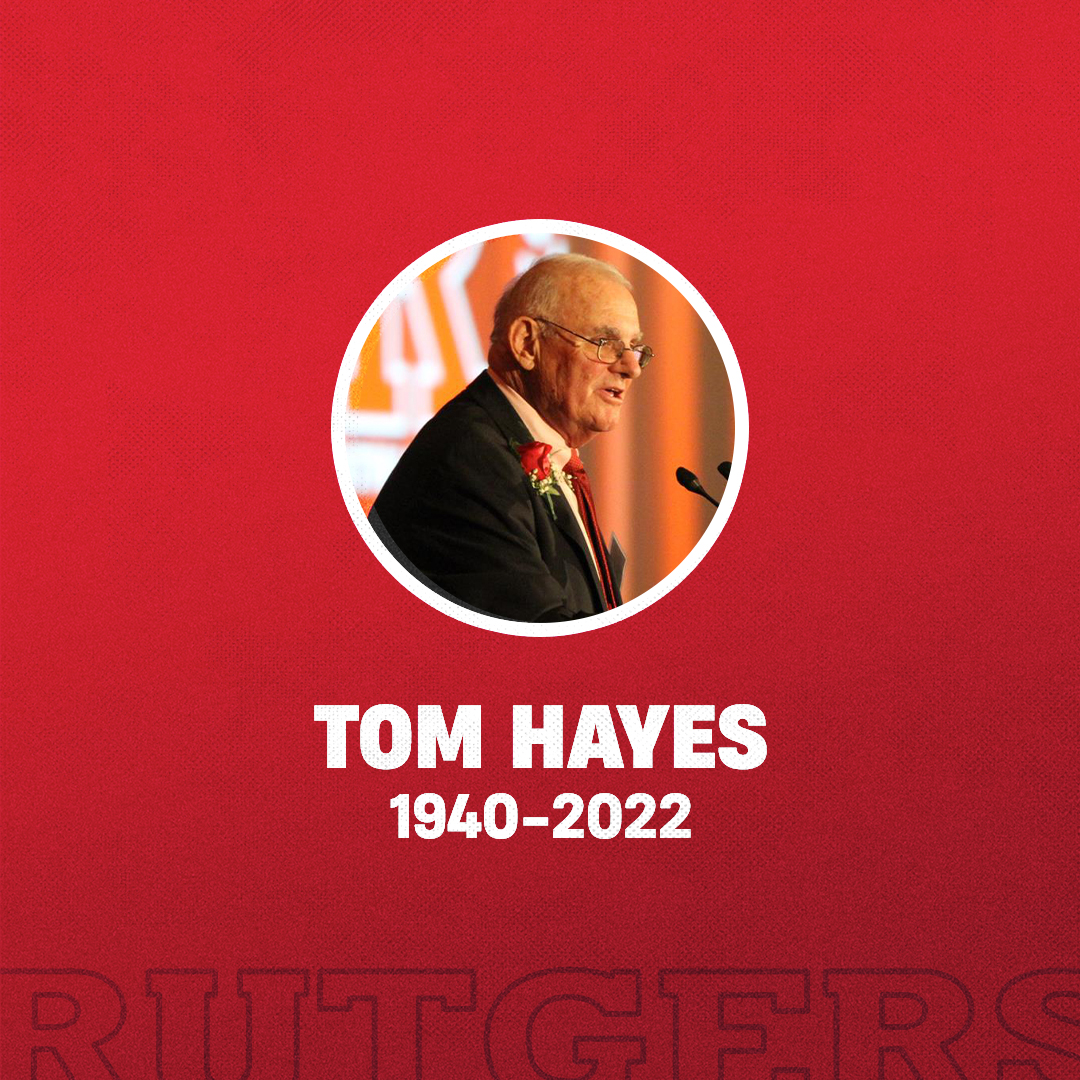The Rutgers men's lacrosse family mourns the passing of Tom Hayes, a lacrosse icon and Hall of Famer. 

The head coach of #RUMLax from 1975-2000, Hayes passed away Monday at the age of 82

📰: go.rutgers.edu/snfiyyel