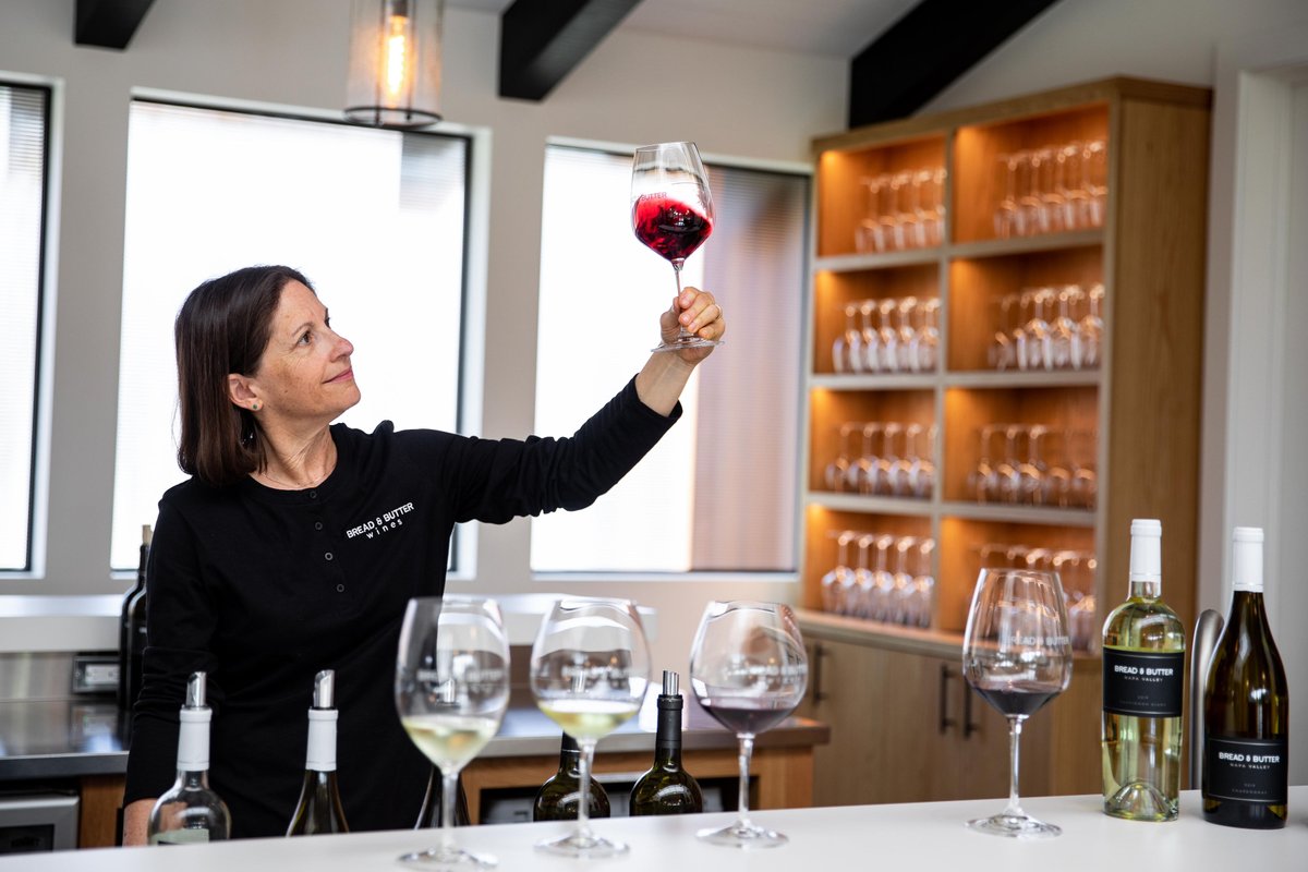 Winemaker Linda Trotta believes that “A good wine is a wine you like.” She leads the winemaking of all Bread &amp; Butter wines. ​Join us in raising a glass to Linda for #internationalwomensday 

#winemaking #drinkbreadandbutter #breadandbutter #breadandbutterwines #dontoverthinkit