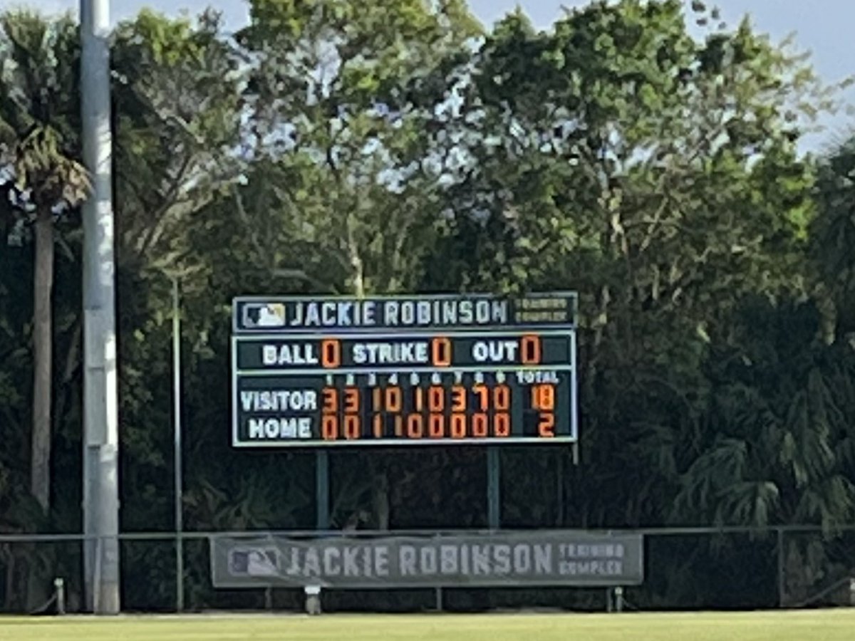 Congratulations Coach Kyle Forbes as he celebrates his 600th career win! Palm Beach State College: 18 Hagerstown CC: 2. @kyleforbes1 <a href="/PBSCPanthers/">Palm Beach State College Athletics</a> <a href="/ABCA1945/">ABCA</a> <a href="/NJCAABaseball/">NJCAA Baseball</a>
