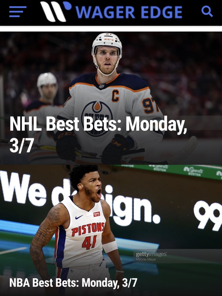 The site went live today! 

Big s/o to Coach for putting this all together and having me on as a contributor.

If you follow sports go follow @WagerEdgeSports to be up to date with everything sports betting related.

 #WagerEdge #VegasOdds #GamblingTwitter #NBAPicks