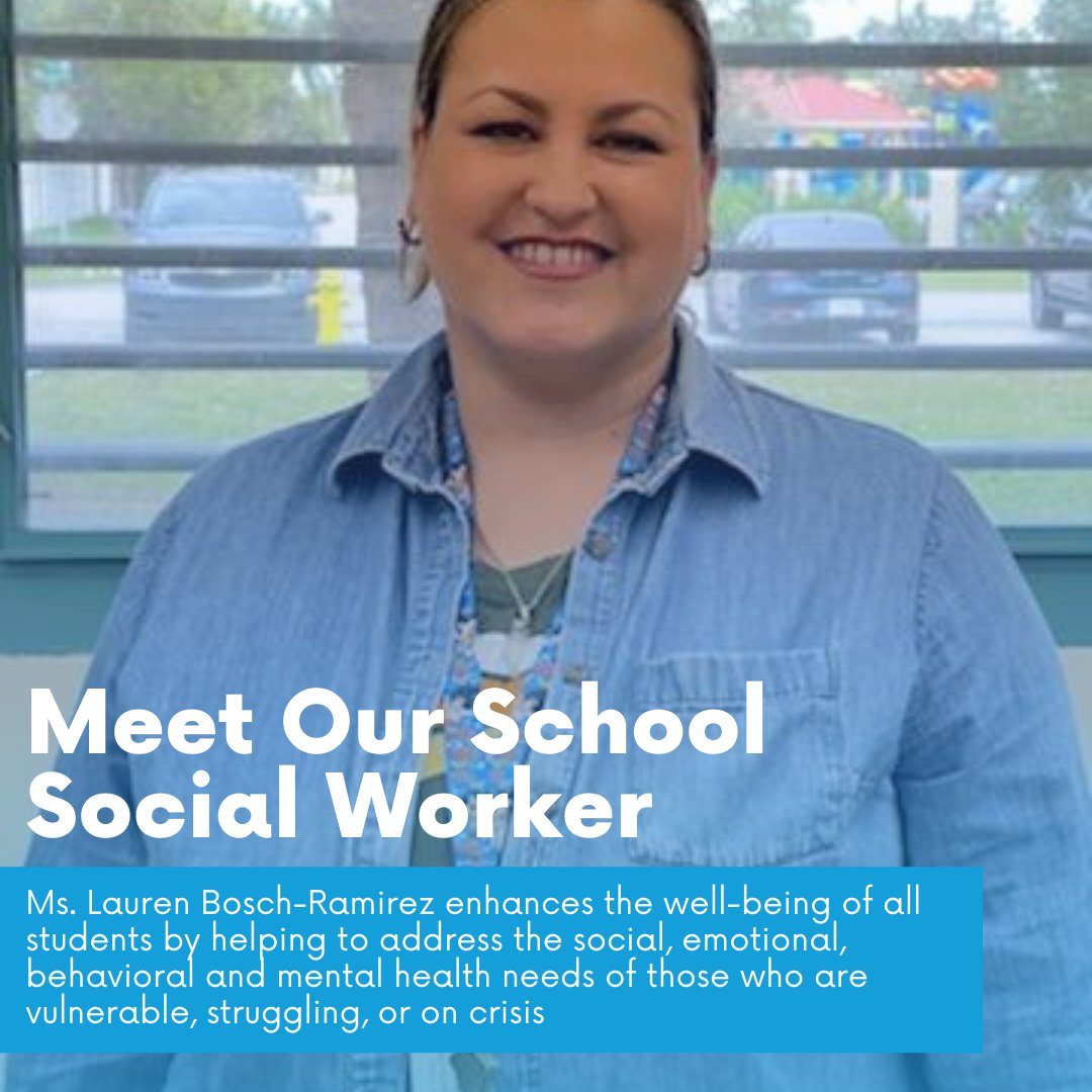 HGESDolphins's tweet photo. Time to Shine π« Ms. Lauren Bosch-Ramirez enhances the well-being of all the schools at Hialeah Gardens Elementary school. #SSWmonth #IAMHGE https://t.co/zieWFmGTef
