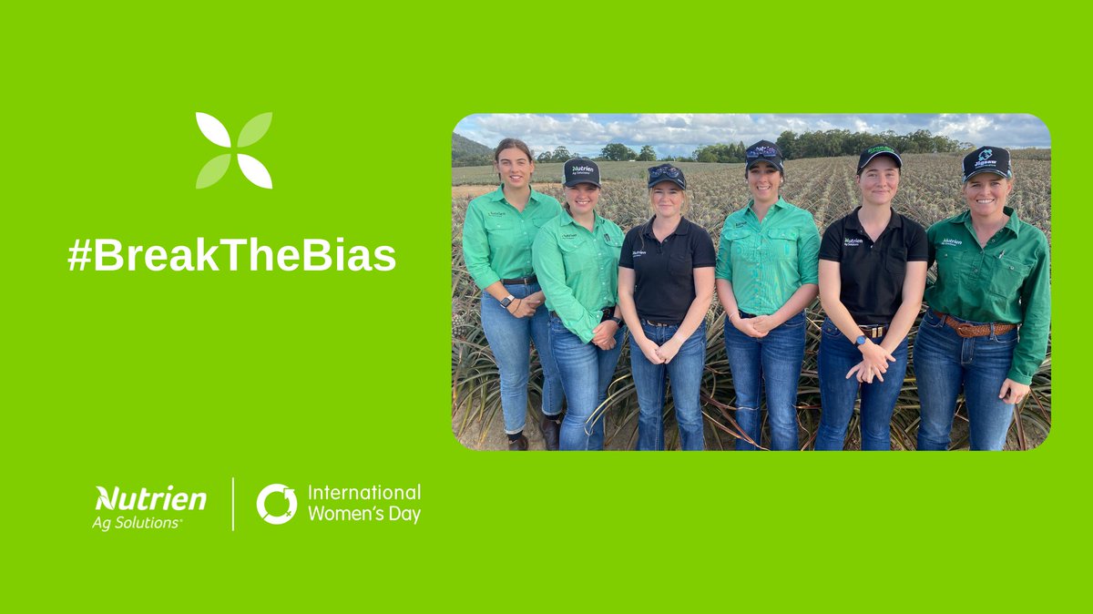 Today we celebrate International Women's Day! This year's theme is #BreakTheBias. "A diverse workforce also reflects the diversity of our customers and the rural and regional communities in which we operate" - Rob Clayton, Managing Director
#IWD2022 #WomenInAG #NutrienWomenInAg