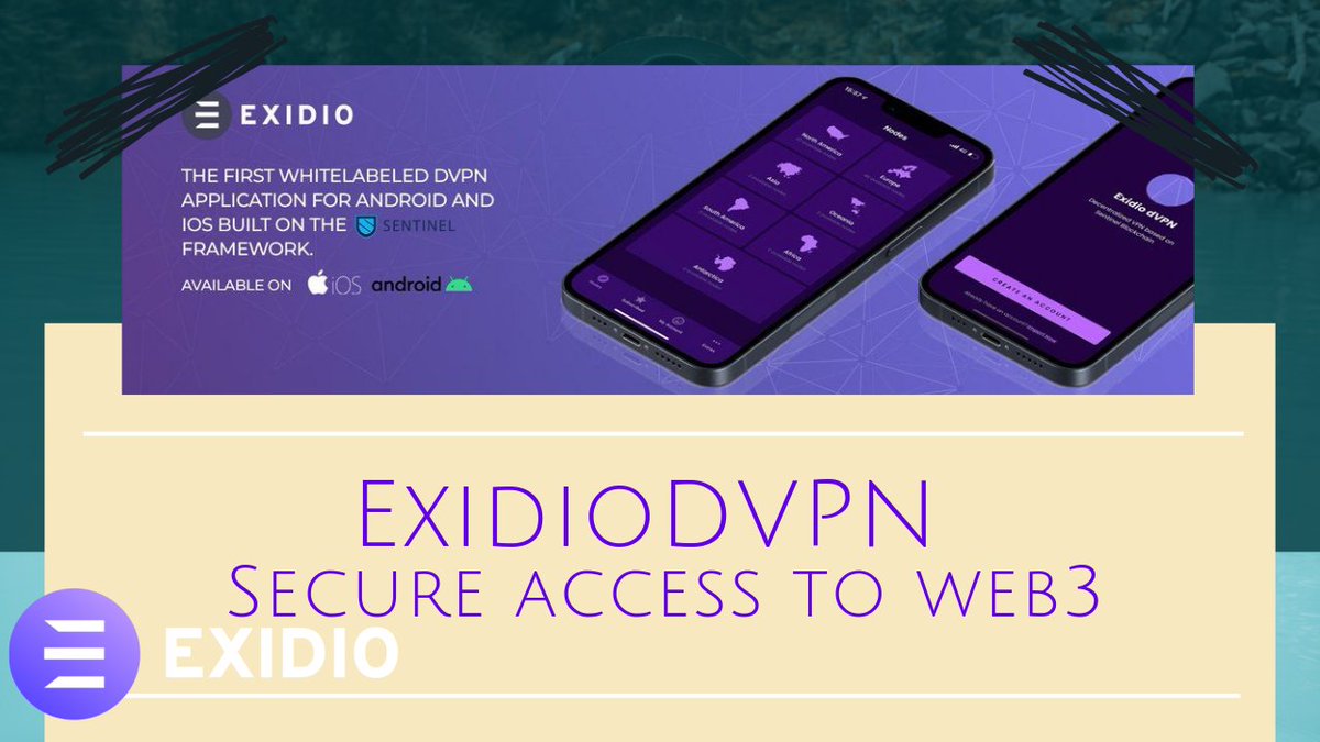 chidi_mitchel's tweet photo. With #ExidioDVPN access to information, data is limitless. You can't be restricted or logged out, so no #censorship of any kind can work. #decentralizedTheFuture @Exidio_co @Sentinel_co @helium #Cosmos #web3 #DVPN #bluefrengang https://t.co/wmjJN3Y1BV