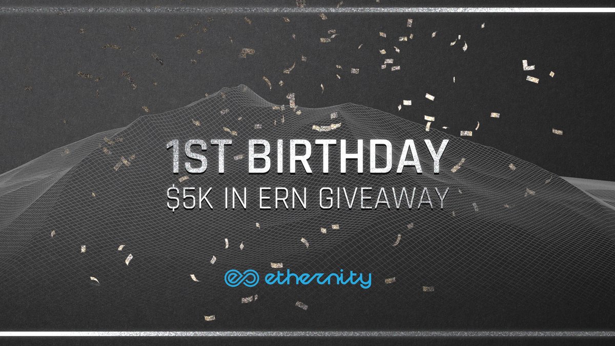 EpicOnChain's tweet photo. In celebration of ERN's first birthday tomorrow, we’re going to be running a giveaway of $5000 in $ERN! 🔥

Make sure you follow us on both Twitter and Discord to get all the latest updates https://t.co/WsrnbT9dLn ♾🚀 https://t.co/6vbhug37VI