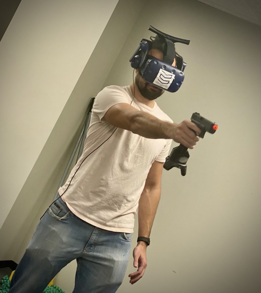 TXST Criminal Justice and Criminology (@txst_cjc) on Twitter photo And here, PhD student <a href="/Vitorgonbr/">Vitor Gonçalves</a> tries out <a href="/alerrtcenter/">ALERRT Center</a>'s virtual reality training simulator And here, PhD student <a href="/Vitorgonbr/">Vitor Gonçalves</a> tries out <a href="/alerrtcenter/">ALERRT Center</a>'s virtual reality training simulator