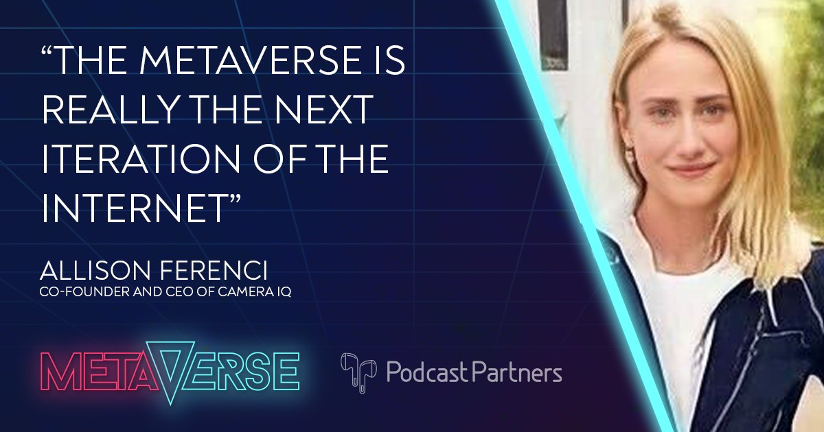 T2TFuture's tweet photo. Listen to our latest episode where @_AllisonWood, co-founder and CEO of @cameraiqco gives her advice on how brands can adapt their marketing strategies in the #metaverse. 

🎧 https://t.co/W7gfAm1vEh https://t.co/JFbIJAHEkG
