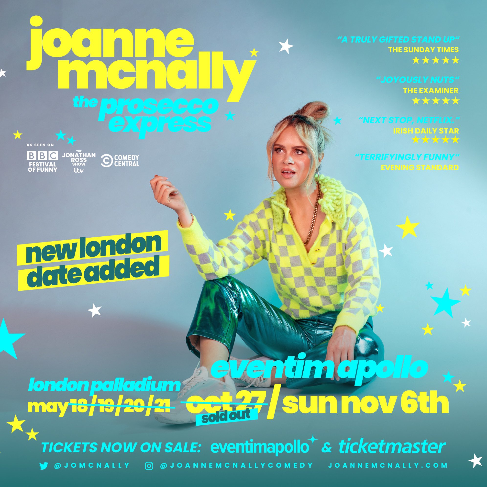 Joanne McNally. on Twitter "There’s a new London date on sale!! We’ve