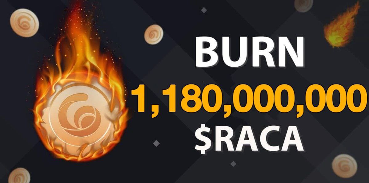 RadioCaca_Indo's tweet photo. 📢🔥 1.180.000.000 RACA TELAH DI BURN!! 🔥 🥳

*RACA ini berasal dari biaya transaksi market yang telah kami kumpulkan.

Enjoy this🎉
Kami terus membangun💪🏻🚀

#Metaverse #RACA #Crypto #CryptoNews #PlayToEarn #GameFi #blockchain #NFT
https://t.co/xU98OMDTMa… https://t.co/toCey8EsKt