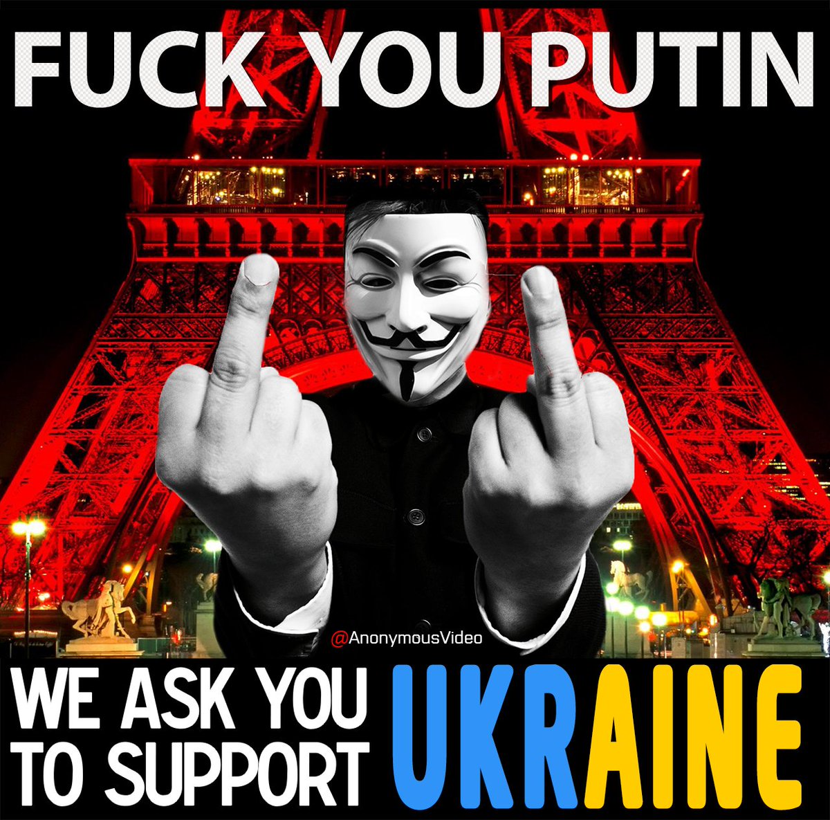 🇺🇦JOIN THE RESISTANCE
#Anonymous #OpRussia #SlavaUkraini
#WeStandWithUkraine #FreeUkraine