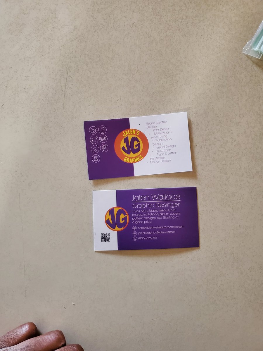 JalensGraphics's tweet photo. My #businesscards came in yesterday. ππΏ #Gotprint did a great job with them. I would recommend Gotprint for business cards. https://t.co/VV6toIg2nK