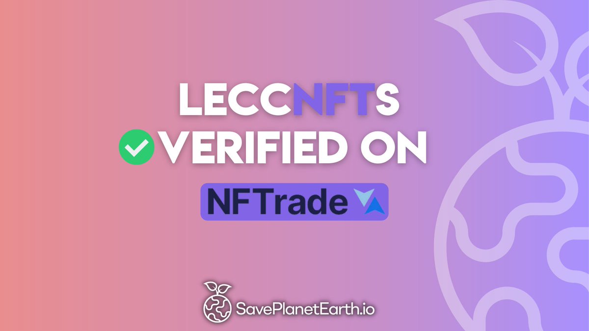 SPE_ETH's tweet photo. 🆕 Announcement 🆕

We are super excited to launch our #LECCNFT on @NFTradeOfficial 🎉

Perks:

📈 More Staking APY%

🚀 Access to #SPEPad Private Sales 

✈️ AIRDROPS

Get yours today 👇

https://t.co/3PmiMOjxpn

$SPE #CarbonCredits #NFTs #Airdrops https://t.co/J3UcyZicCd