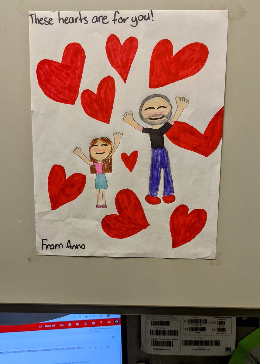 ChrisTheWebDev's tweet image. It always brings a smile to my face when the kids surprise me with new artwork for my office at work.