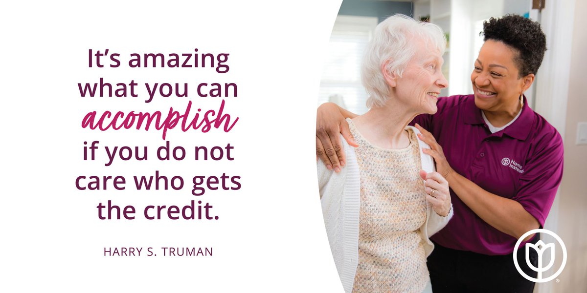 Together with Honor we're on a mission to increase the world's capacity to care. It takes a team of family, friends and professionals to care for #aging adults and we can't thank you enough for doing your part.
#HomeInstead #MondayMotivation #caregiving #seniorcare