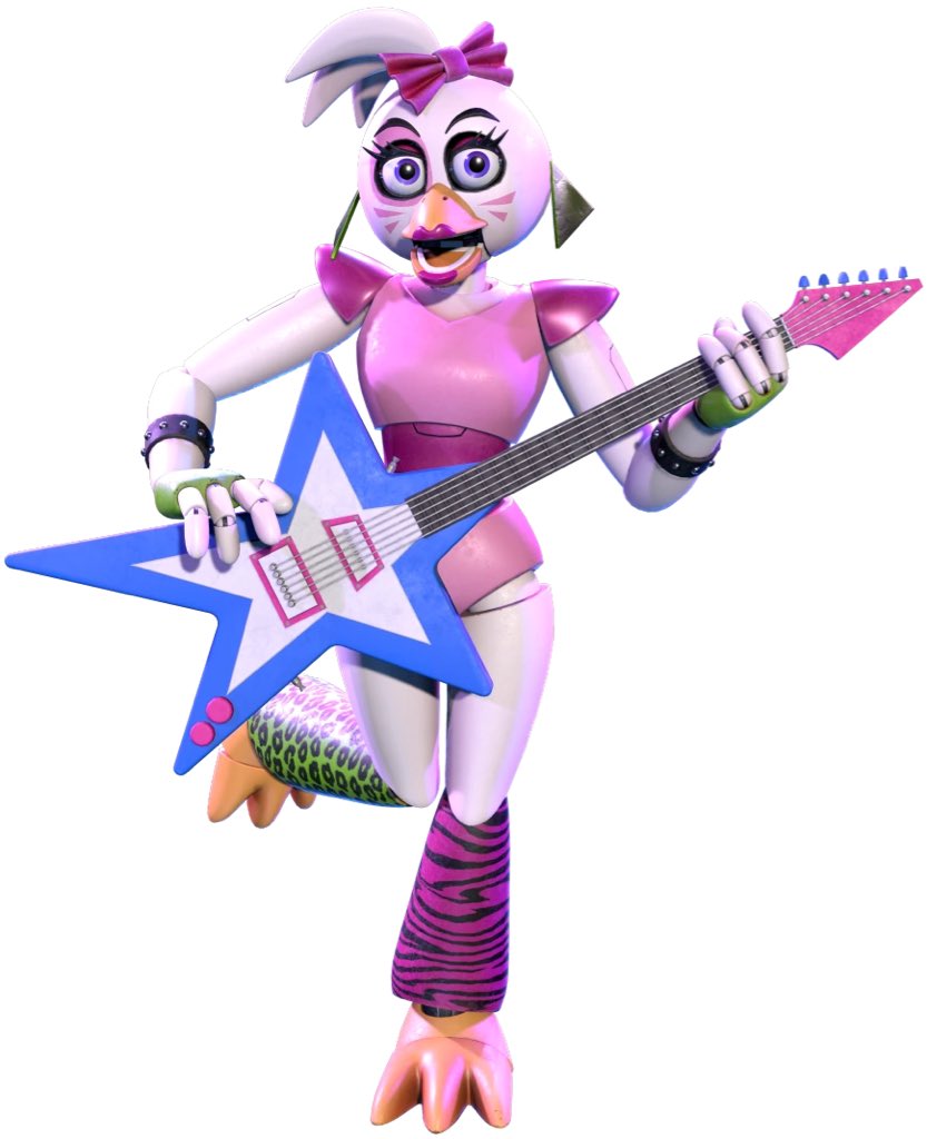 Today’s Autistic Character of the Day is Glamrock Chica from FNAF Security Breach! She has a special interest in food. (headcanon)