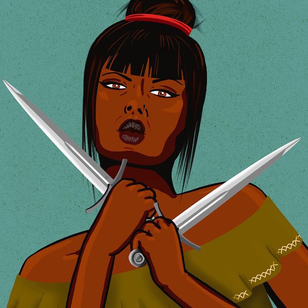 wmndao's tweet photo. Giveaway ALERT !! Women &amp; Weapons by @NFTSaraBaumann ! A powerful NFT artist. We will be giving away an NFT from her line (0.25 $650) ! RETWEET and LIKE to enter. Winner announced in 2 hours!! WOMEN DAO here to support all women in Web 3.0! https://t.co/kMGeyxCD5h