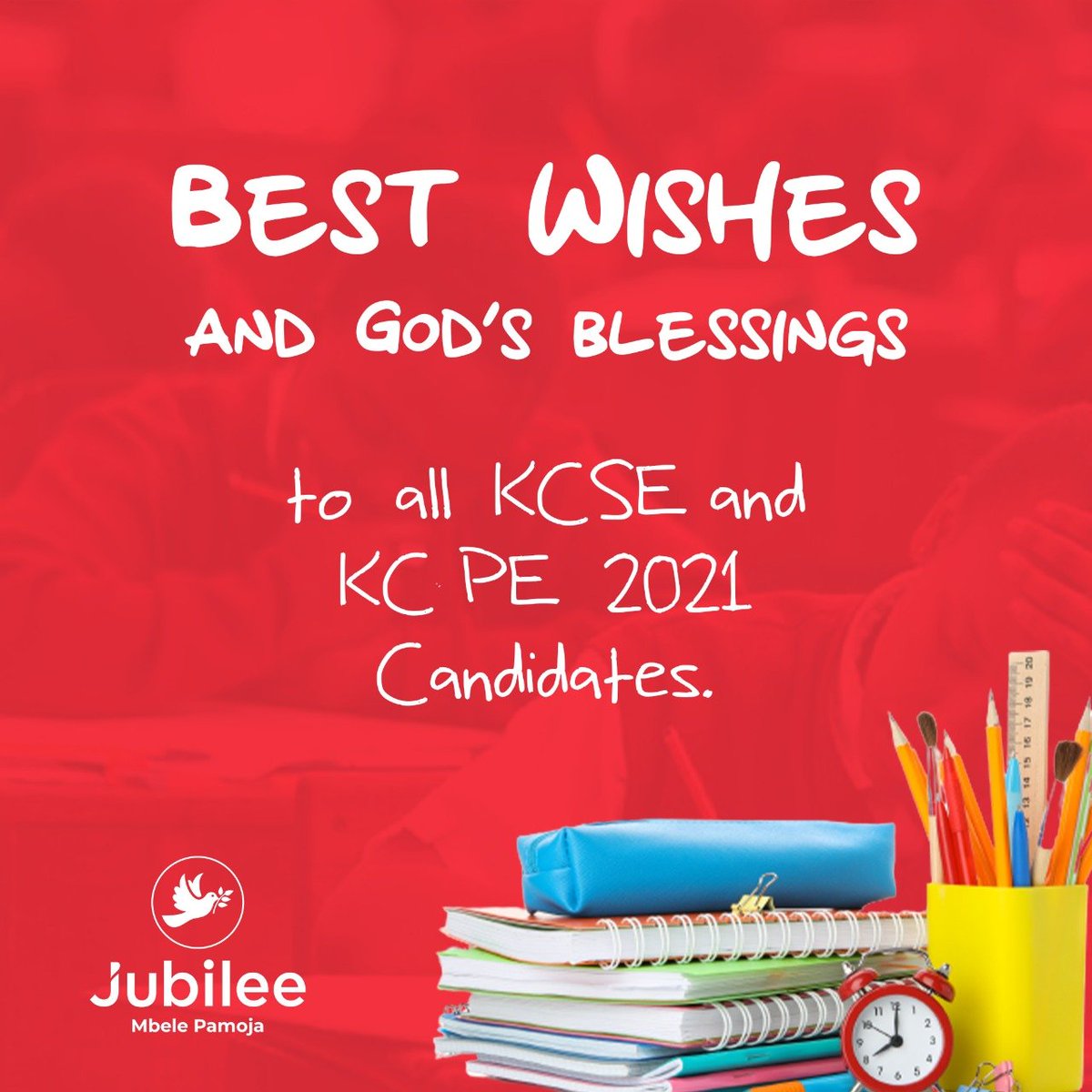 GachohiMwalimu's tweet photo. Our beloved party wishes all candidates success in their exams #BlueCountry https://t.co/czSbv6Pblg