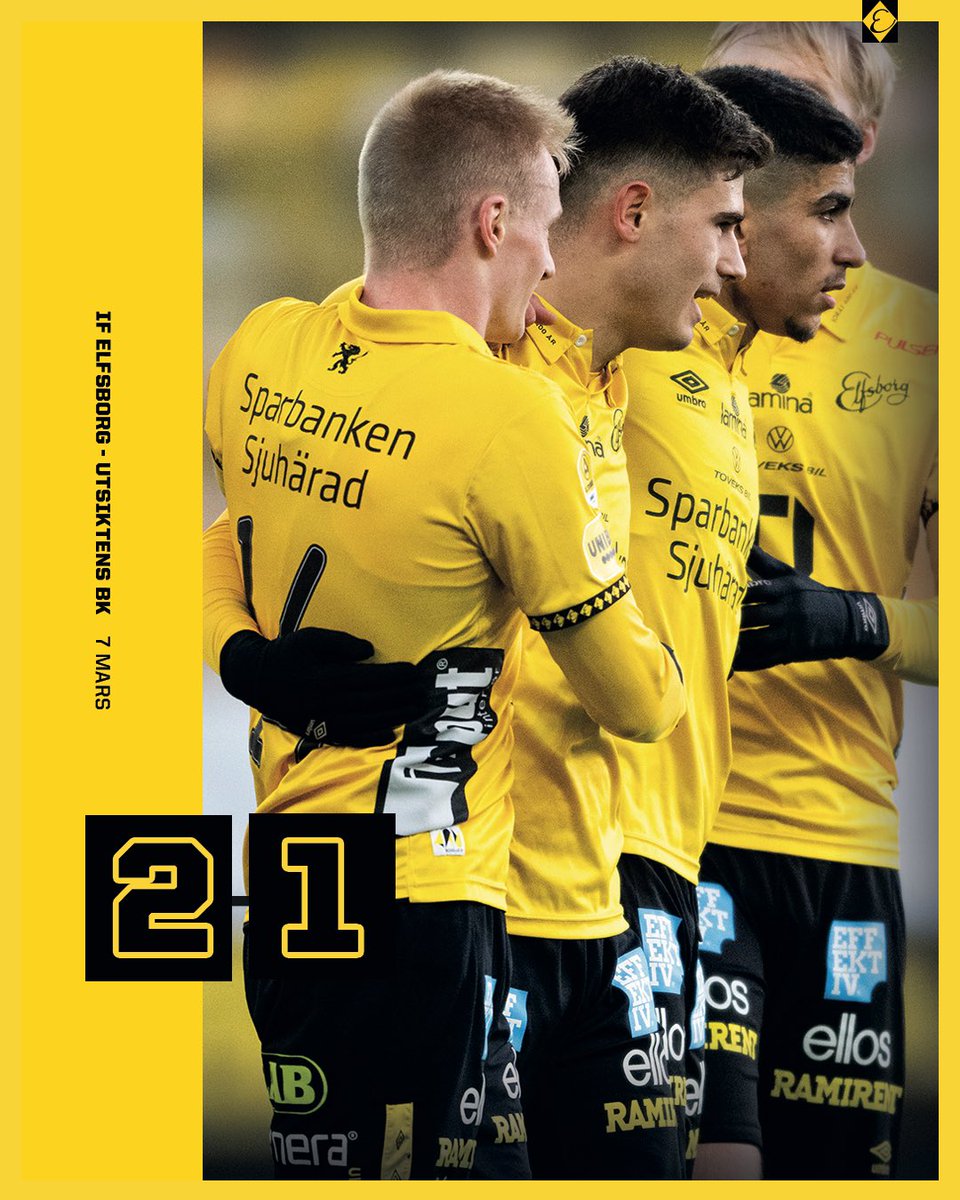 ⏱ 90’ | Slut! Seger i måndagskvällens träningsmatch mot Utsiktens BK 💛
#IFE | 2-1 | #UBK