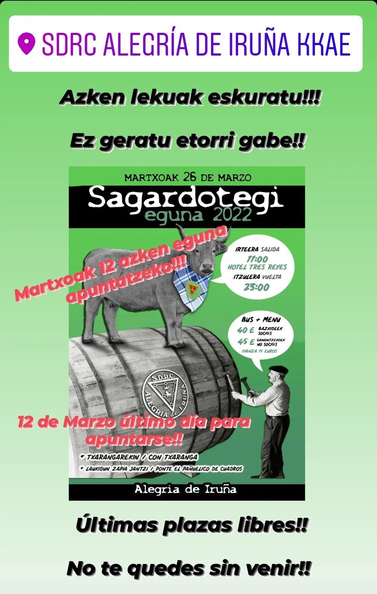 Alegría de Iruña (@alegriadeiruna) on Twitter photo 