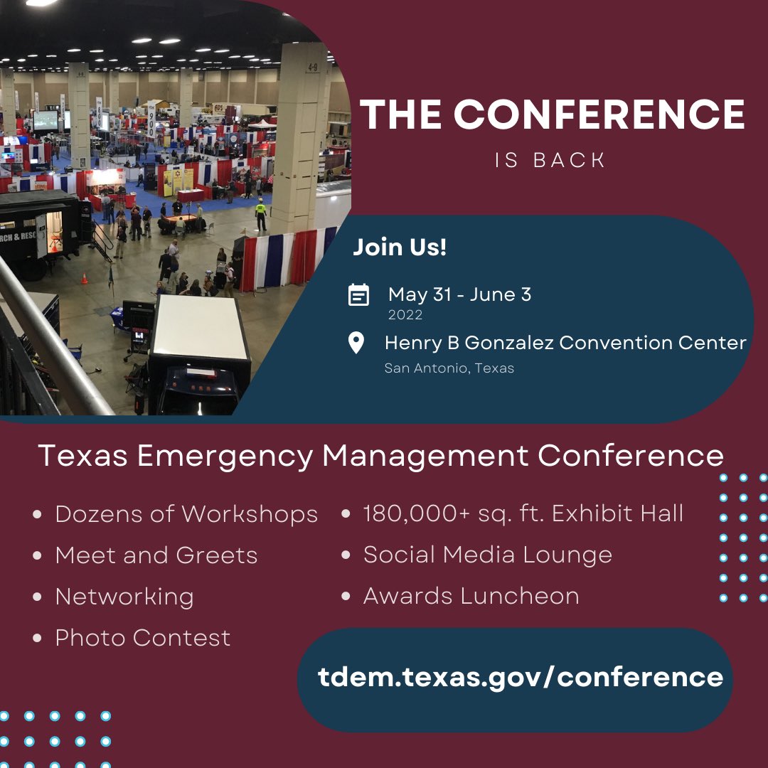 Texas Emergency Management Conference on Twitter "The Conference is