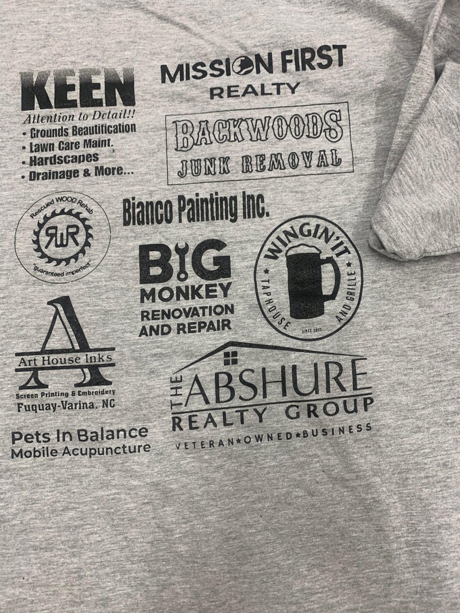 Check out the amazing businesses of Fuquay Varina that donated to the <a href="/FuquayVarinaHS/">Fuquay-Varina HS</a> IT Academy t-shirts!  <a href="/WCPSS/">Wake County Public School System</a> <a href="/CTEforNC/">NC Career and Technical Education</a> <a href="/FVChamber/">FV Chamber</a> <a href="/TownofFV/">Town of Fuquay-Varina, NC</a> @FvhsRoboticTeam