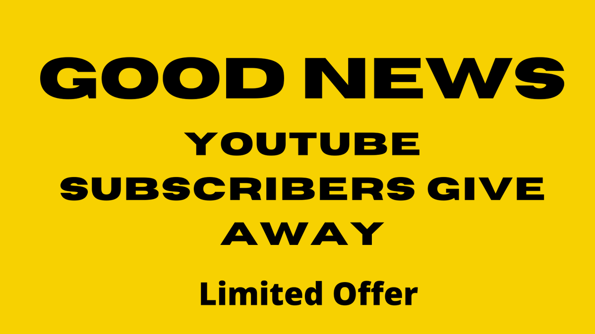 gigdoll24's tweet photo. We offer to give away 10 Youtube Subscribers for 100 People
Rules:
Follow us and tag your 5 Friends, Then please send us your youtube channel
#subs4subs #giveaway #youtubesubscribers #needyoutubesubscribers #subsforsubs #giveawaysubs #pleasesubscribe https://t.co/o0anUJOU2Q