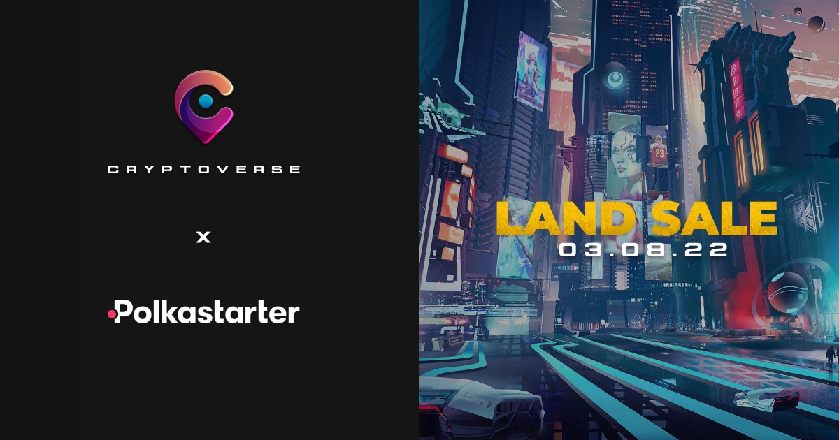 🪐| The Cryptoverse LAND sale on <a href="/polkastarter/">Polkastarter</a> is in less than 24 hours! 

Don't miss your chance to acquire LAND in the Cryptoverse by following our comprehensive guide! 💖

✨ tinyurl.com/Cryptoverse-Sa… ✨

This event is FCFS - LAND availability is not guaranteed!
