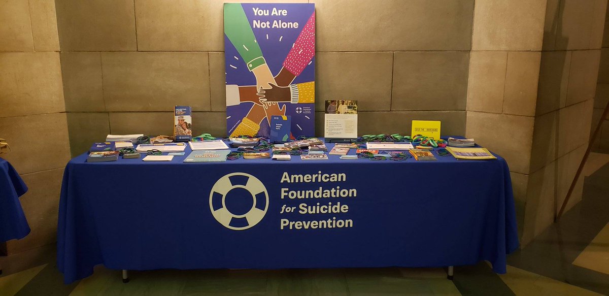 AFSPNebraska's tweet photo. AFSP Nebraska Advocacy day starts today with our virtual orientation this evening and then on Wednesday March 9th in-person. Our table displays are ready and will be set up all week!
#AFSPAdvocacy #BetheVoice #StopSuicide #AFSP #AFSPNebraska #NENeedsYou https://t.co/UpTbkyffrb