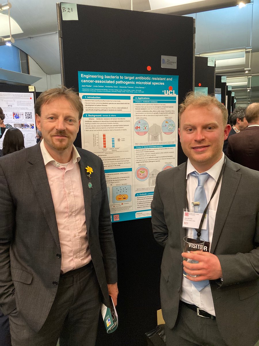 STEM4Brit's tweet photo. Jack Rutter exhibiting his excellent work “Engineering bacteria to target antibiotic resistant and cancer-associated pathogenic microbial species” with @DerekThomasUK @kimberleyaowen #STEM4Britain22 #Synbio https://t.co/nUh1IU8quc