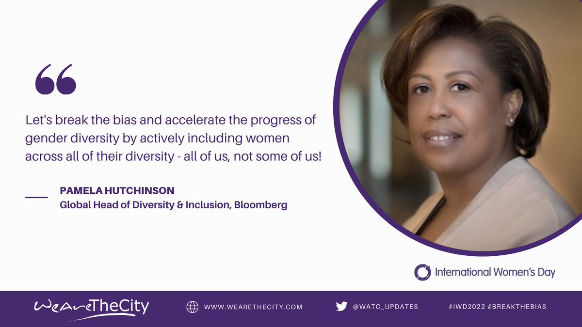 #WeAreBreakingTheBias ⚡️

<a href="/pshutch01/">Pamela Hutchinson</a> discusses how to #BreakTheBias for all of us, not some of us this #IWD 💬

Read more about our campaign and how you can contribute: wearethecity.com/wearebreakingt…