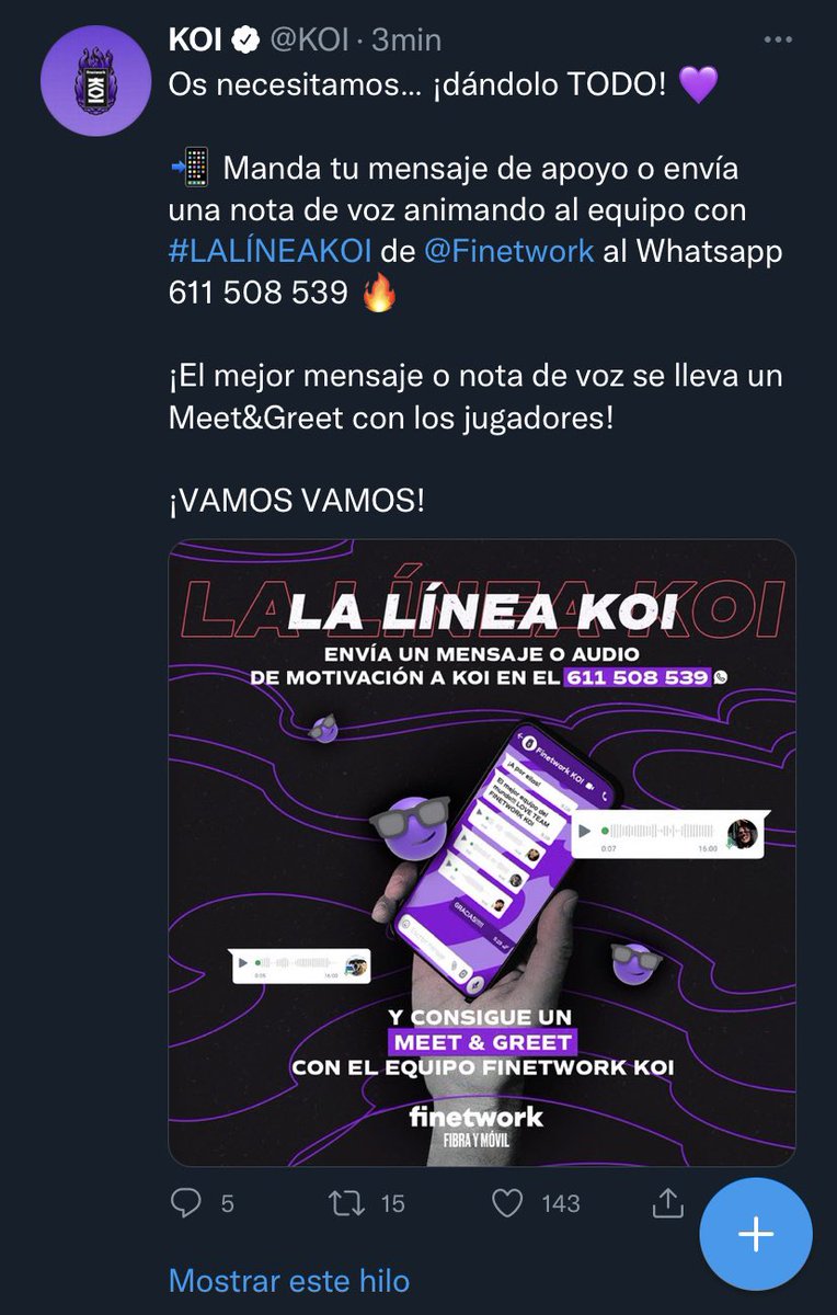 Fav y les envío un vídeo