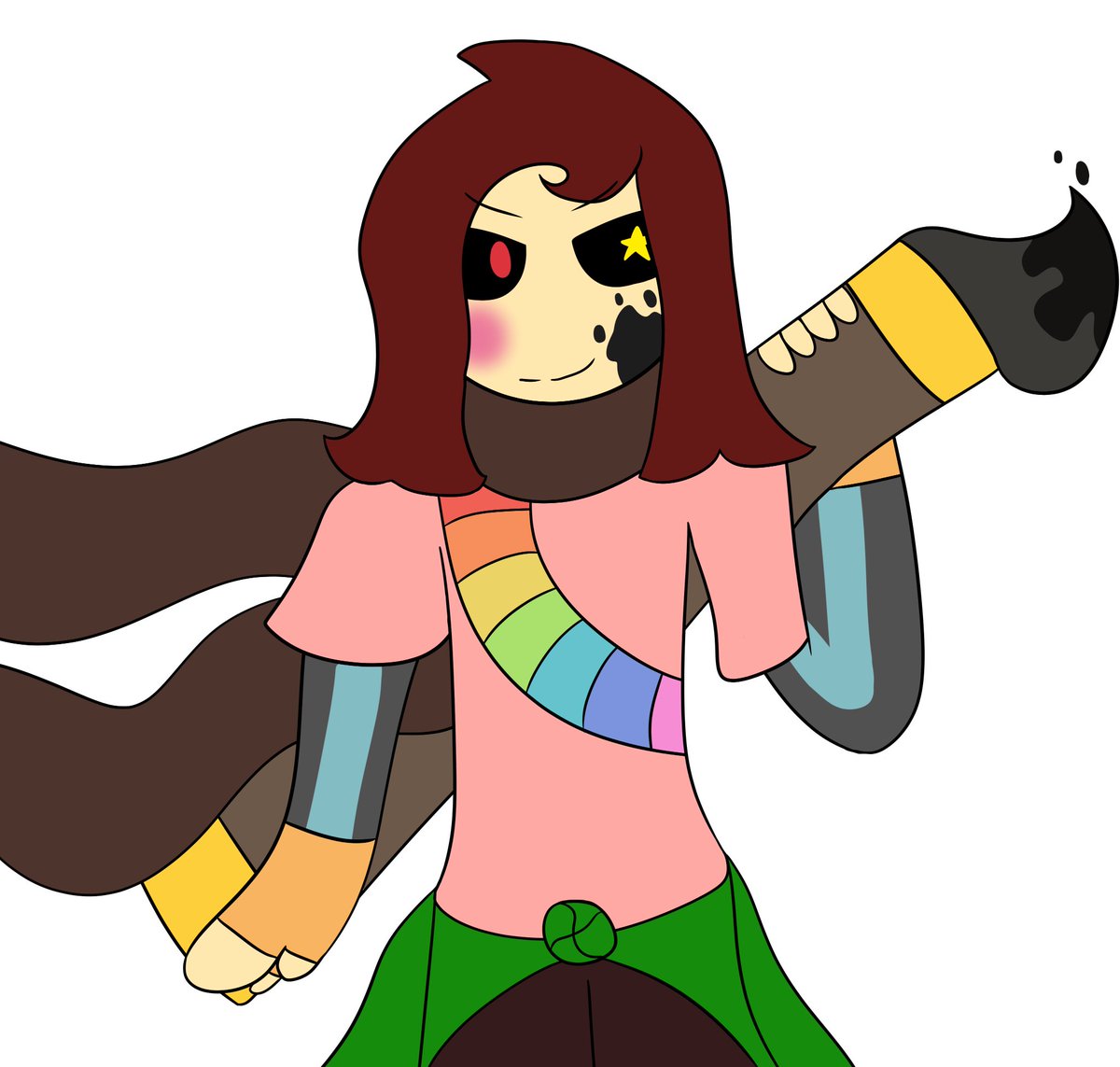 foxflame2's tweet photo. Did someone saaayy storyshift au's? Well here ya go! 1st Chara of the batch, ink Chara!

#storyshift  #storyshiftfanart #chara #inkchara  #inktale #inkshift #undertale #undertalefanart https://t.co/RgvPKb5Rpi