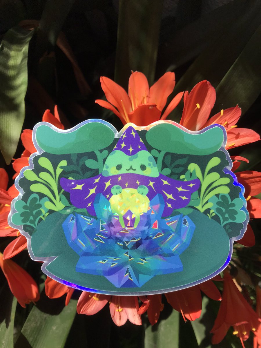 wifi4dogs's tweet image. Wizard frog stickers are coming soon ✨🔮🌴