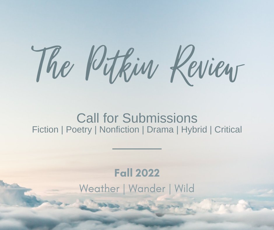 Pitkin_Review's tweet photo. Submissions are open until 3/20 to current Goddard MFAW students. We can't wait to read your work! https://t.co/0ebeNuYWBq