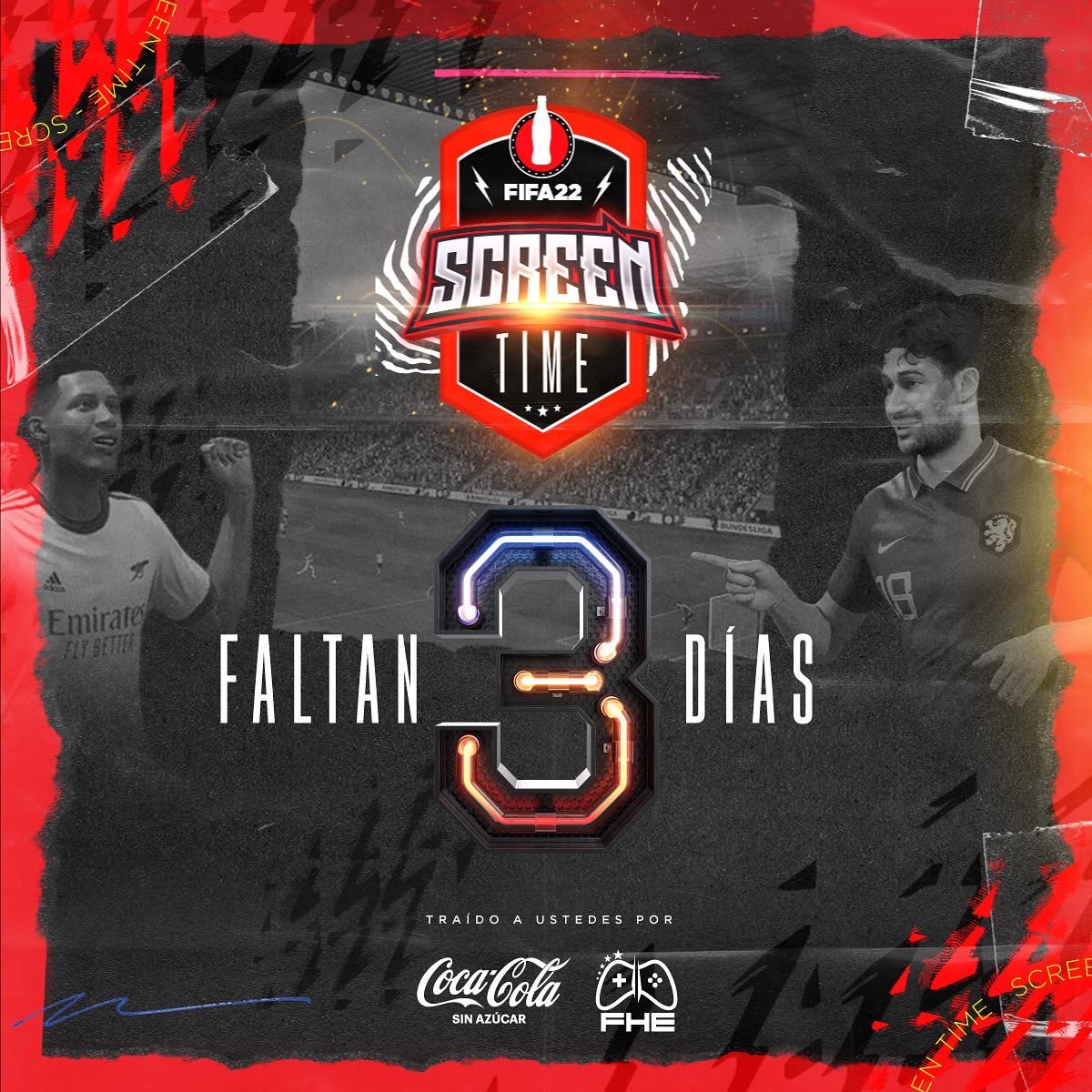 FALTAN 3️⃣ Días para el Comienzo de las clasificatorias online de FIFA22 #ScreenTime by @cocacola_honduras X #FHE🔥! 

Te dejamos los pasos a seguir si aun no te has podido inscribir.🥤🎮

Link de inscripción en nuestro perfil 🎮!