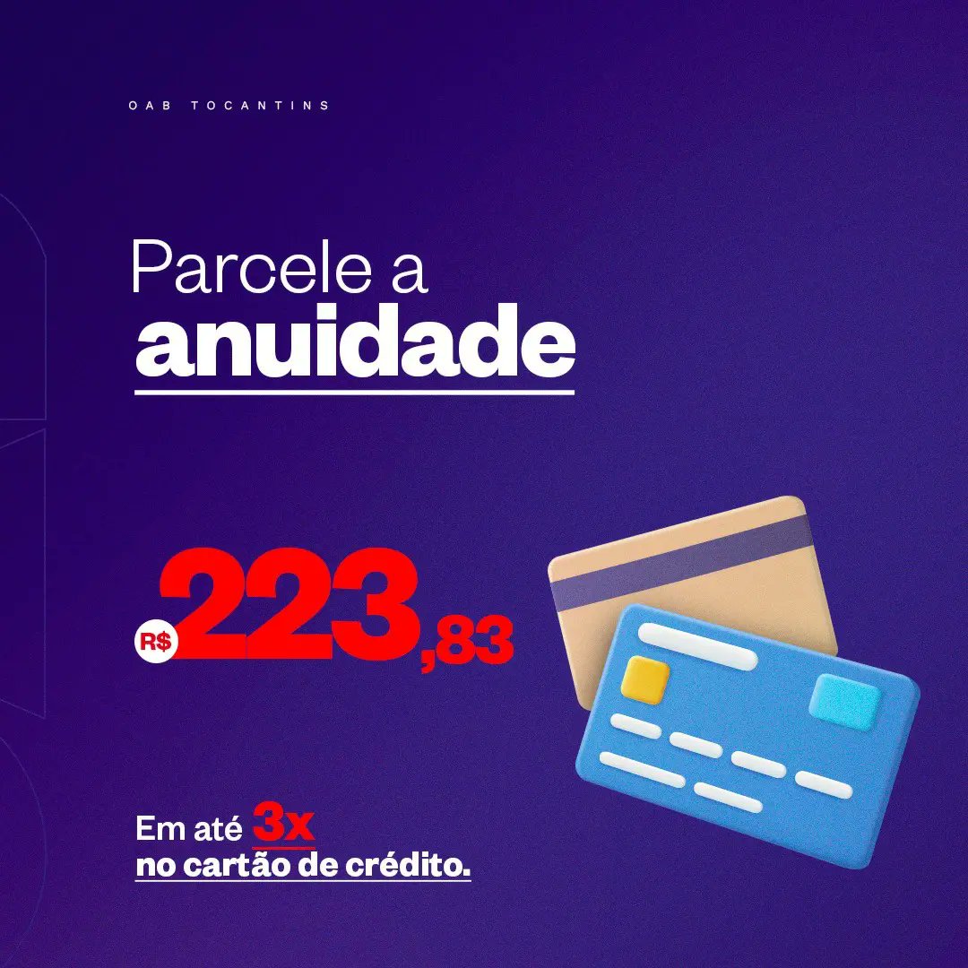 OABTocantins's tweet photo. DESCONTÃO ANUIDADE 💱⚖

Você tem até o dia 15 de março para pagar a sua anuidade com um descontão. Aproveite!

#OABTocantins https://t.co/nYNFbWmV1L