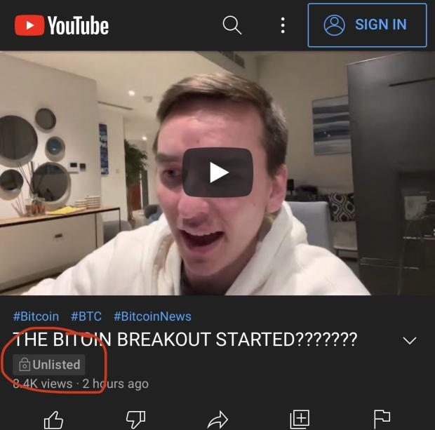 So he calls a Breakout, it drops and he deletes the video 😂🤣 #MoonCarl #fraud #scamartist #bitcoin MORE EVIDENCE!