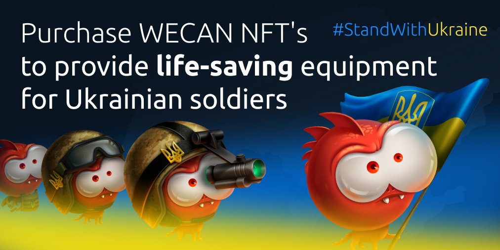 DevWecan's tweet image. Join the sale to provide life-saving equipment for 🇺🇦Ukrainian soldiers. Support a real hero! Purchase here! wax.atomichub.io/drops/88935+88…    

#StandWithUkraine #wax #nfts #NFTCommunity