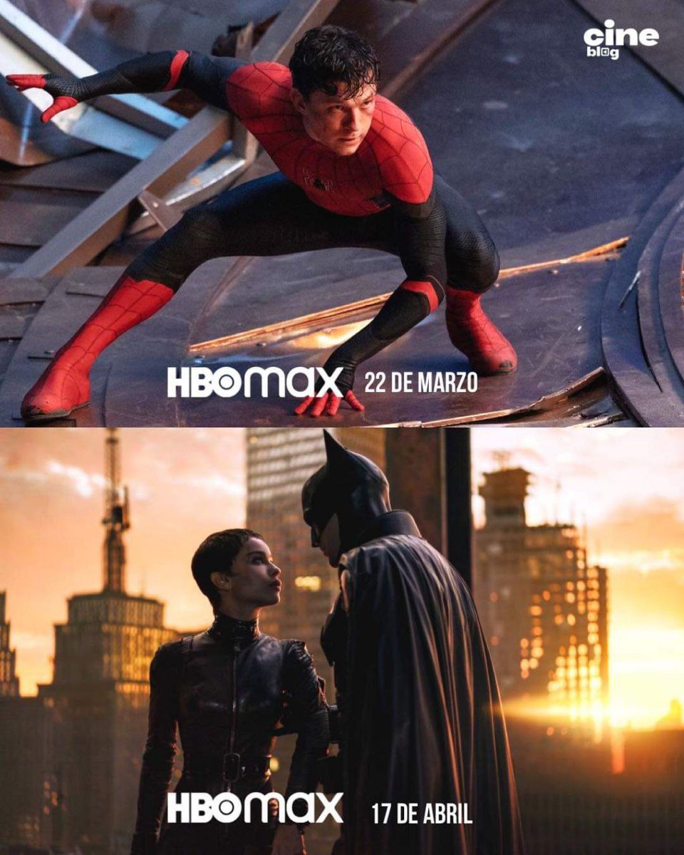 FreshNuevas's tweet photo. Se viene algo grande para #HBOMAX , no podría ser menos #SpiderManNoWayHome y #TheBatmanMovie
Via: #CineBlog https://t.co/p3ujTlDUEl