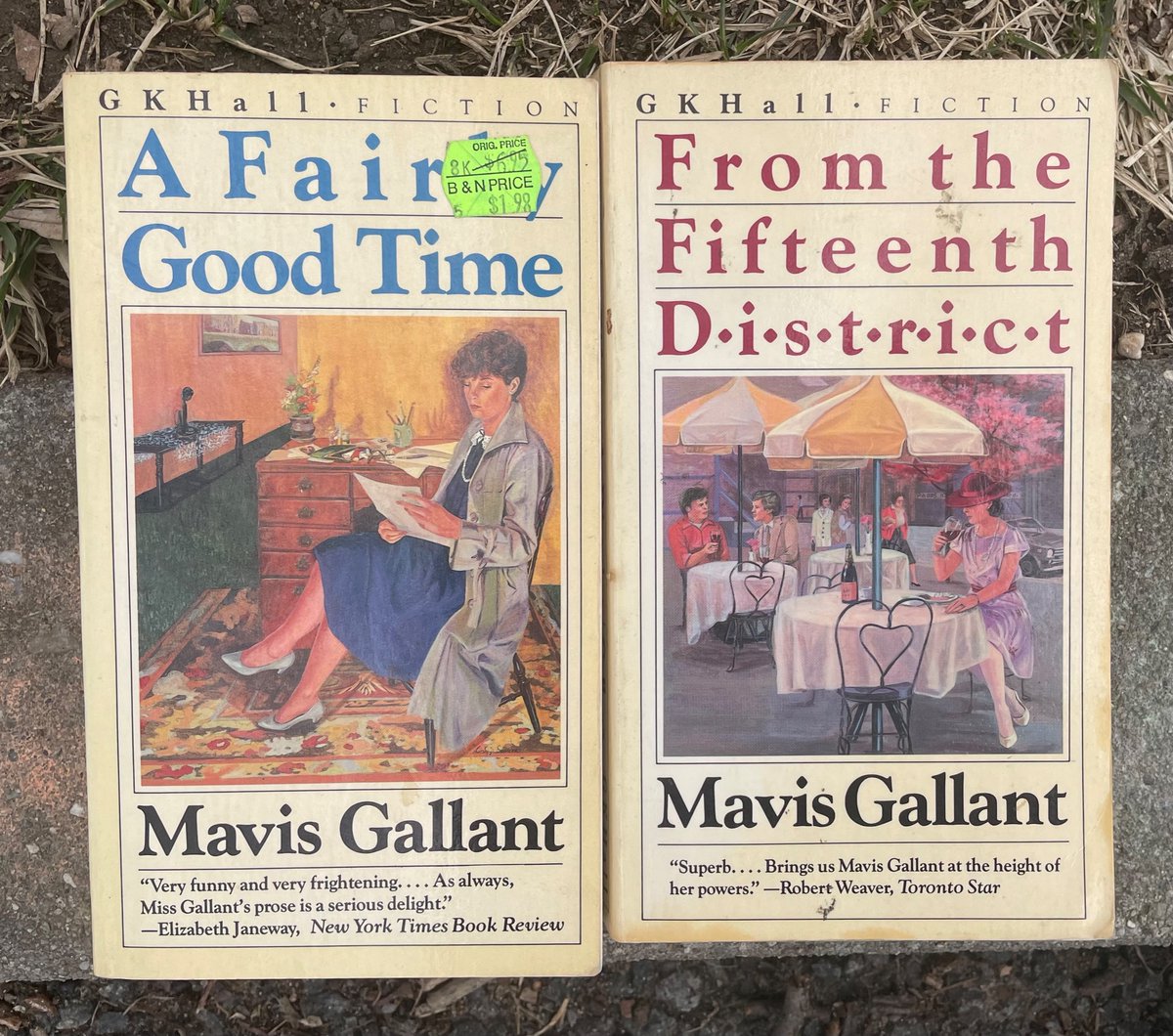 Check out these wonderful Mavis Gallant editions scored from my little library today.