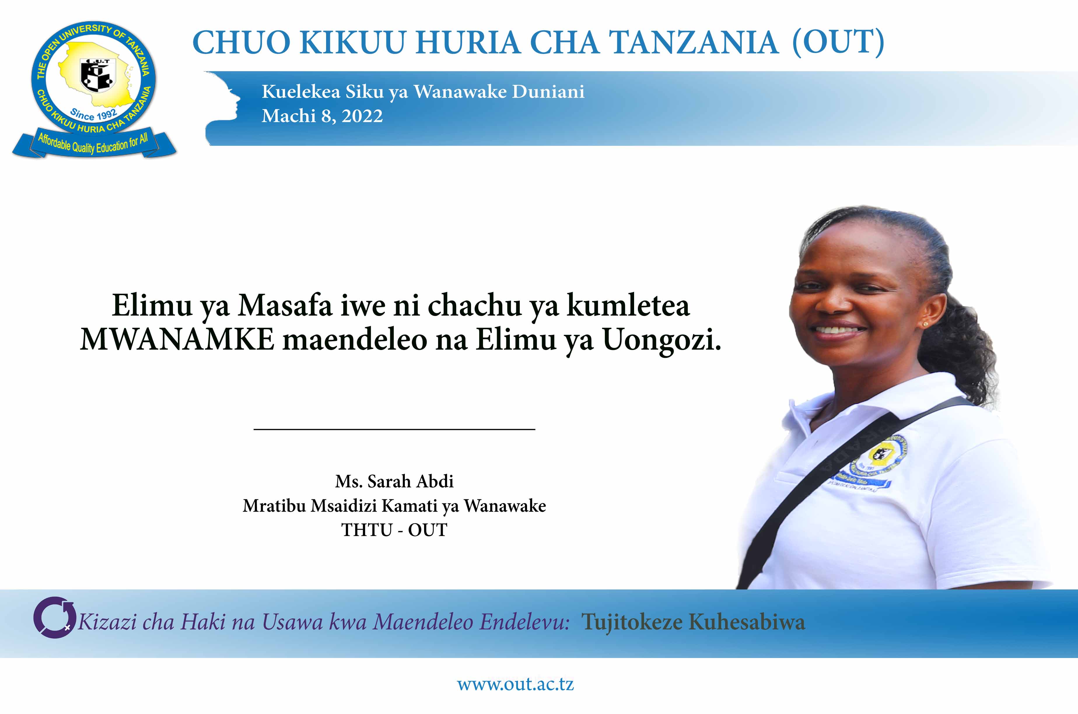The Open University of Tanzania (OUT) (@Open_univ_tz) / Twitter