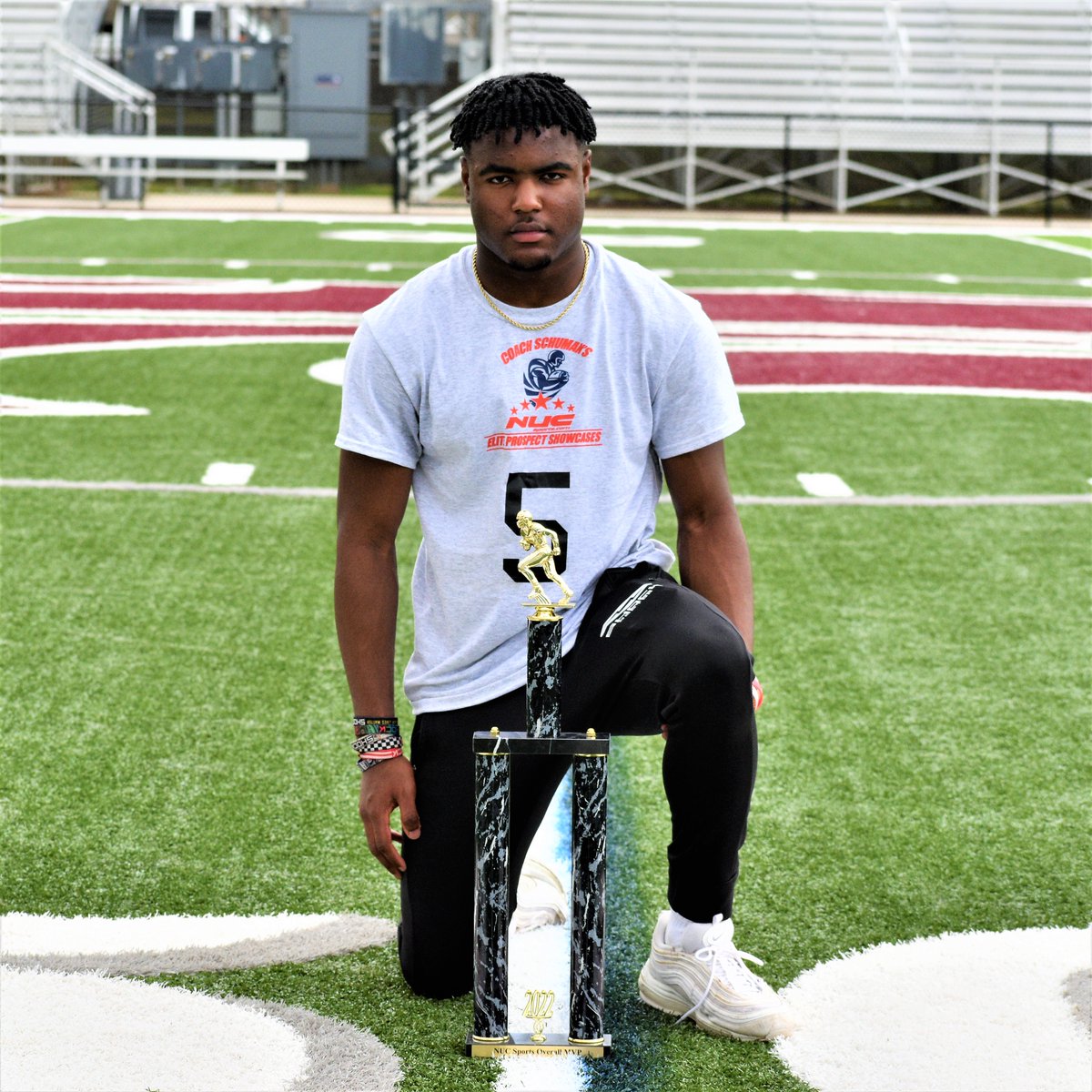 Overall MVP 2022 NUC Bayou Elite Camp
2024 FS/CB/WR 
Braeden George 
Episcopal HS BR
3.57 GPA 28 ACT
Braeden worked out in several positions during the camp.  He showed true versatility as a player.  His ability to get open/catch in tight windows caught the eye of the coaches.