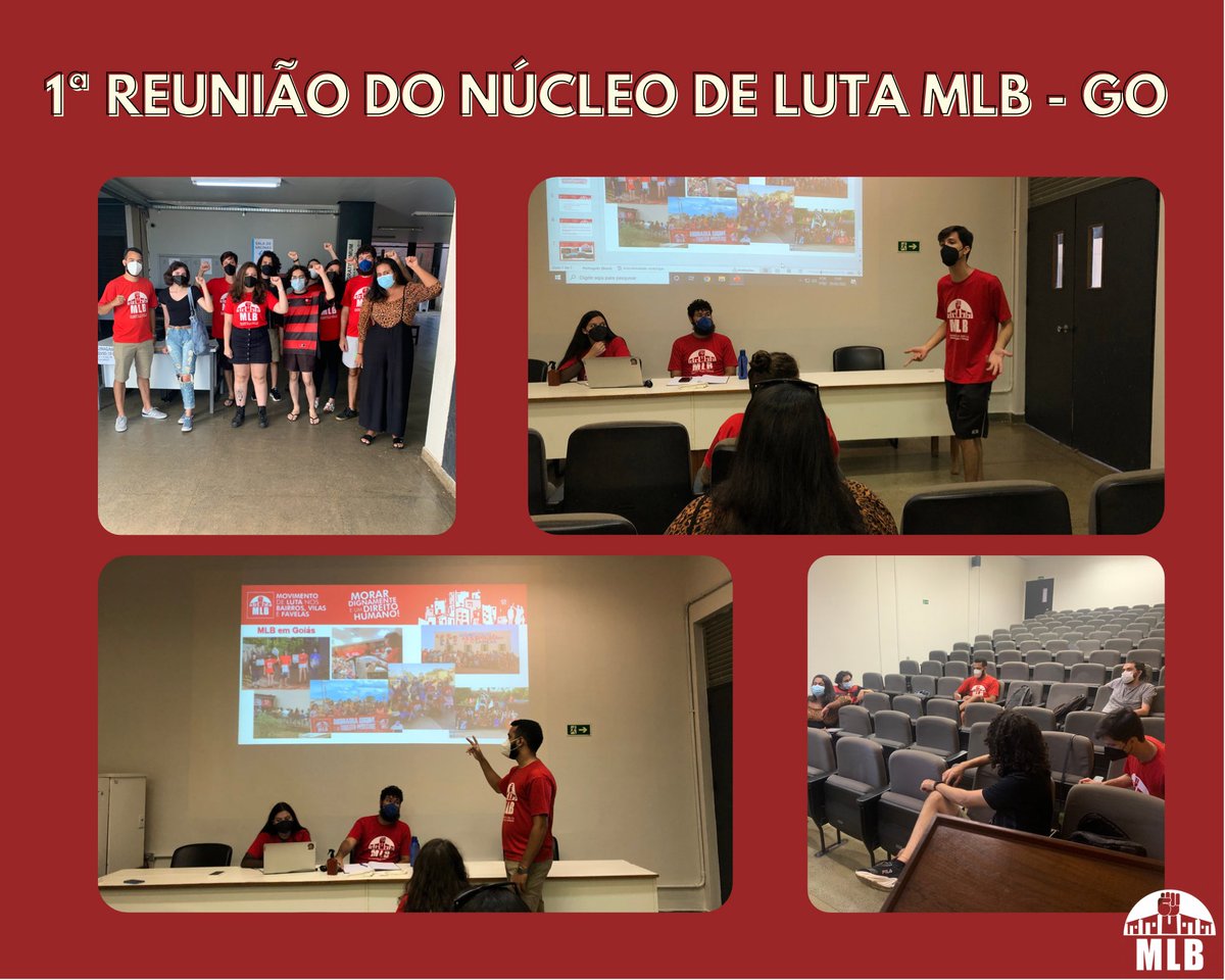 go_mlb's tweet photo. No último sábado (05/03) realizamos a 1ª reunião do Núcleo de Luta do MLB GO. No encontro discutimos sobre o problema que as famílias brasileiras sofrem com o déficit habitacional, falamos sobre reforma urbana e o direito à cidade. 👇🏾 https://t.co/dQTdsfFZBf