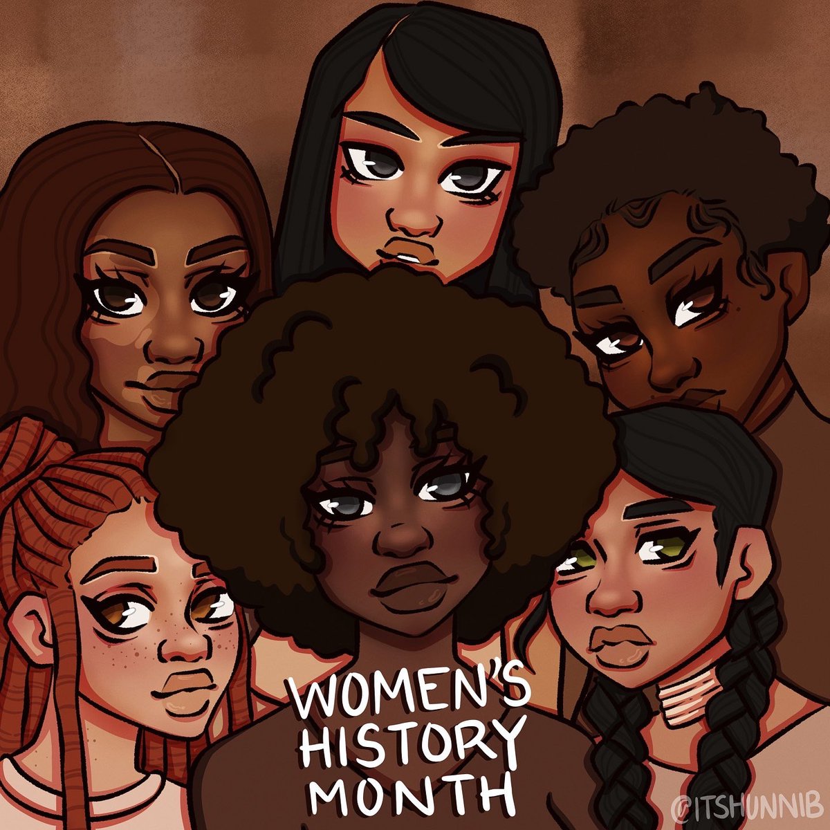 Happy Women’s History Month. Had to draw some cuties ✨
.
.
.
.
#WomensHistoryMonth  #herstory #blackcreators #blackillustrators #RepresentationMatters