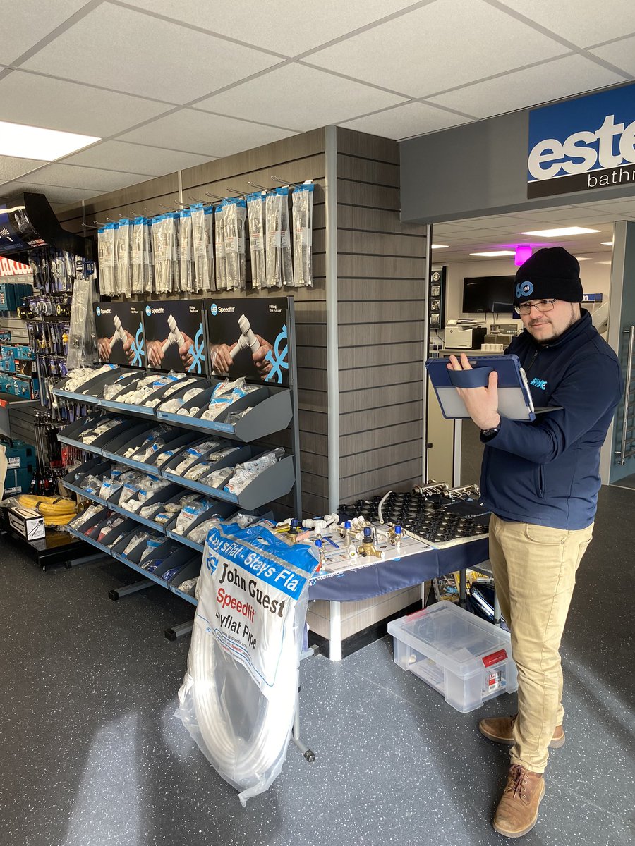 AndyWellsbury's tweet photo. Well what an impressive @PlumbstopLtd store that’s opened today in Melksham! Cracking effort by the whole team, well done all.
Thanks to @vaillantuk, @StuartTurnerLtd and @speedfit for supporting our opening day. 👏 👏 
If you are in the area, worth popping by and having a look! https://t.co/6Bh47zIxLD