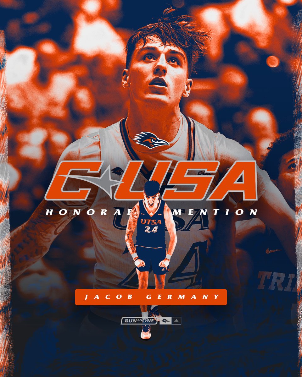 UTSA standout center Jacob Germany has been tabbed honorable mention All-<a href="/ConferenceUSA/">Conference USA</a>. 

🔗 bit.ly/3tCw1lx

#BirdsUp 🤙 | #RunWithUs