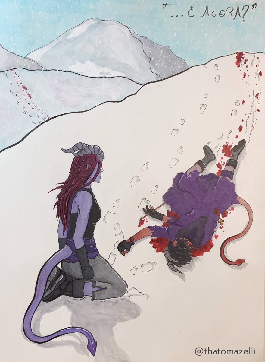 thatomazelli's tweet photo. Rhysteria e Arkus/Gregori, passado e presente (?)
#20natural #tiefling #treefling #pathfinder #kinda? https://t.co/YZ0fqk7t30