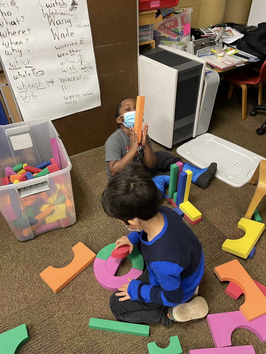 We are having fun building different structures!