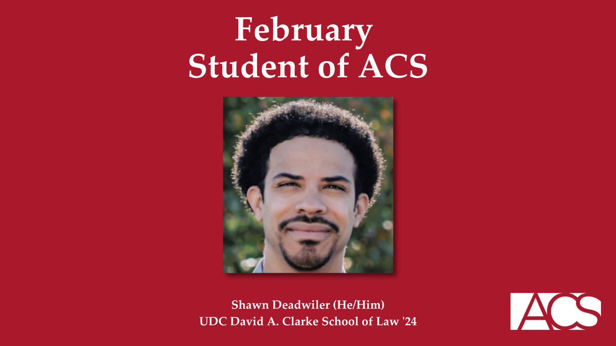 acslaw's tweet photo. #ICYMI: Closing out February with the ACS #StudentoftheWeek and #StudentChapterOfTheWeek features - up on our website. Check them out!
Students of ACS: https://t.co/Y0bA3pXvUQ
Student Chapter of the Week: https://t.co/rmnuZQHjre https://t.co/gTXsK6VObe