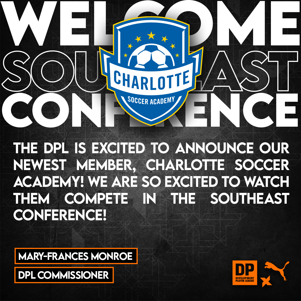 DP_League's tweet photo. ππ We would like to issue a LARGE #DPLWELCOME to North Carolina's Very Own @charlottesocceracademycsa who has joined our League Today!!! πππ
Learn More About The DPL's latest addition by Visiting CSA's Website Below β½π₯
π:
https://t.co/iimSChN8xL
WELCOME CHARLOTTE π€© https://t.co/ePCaYL82TT