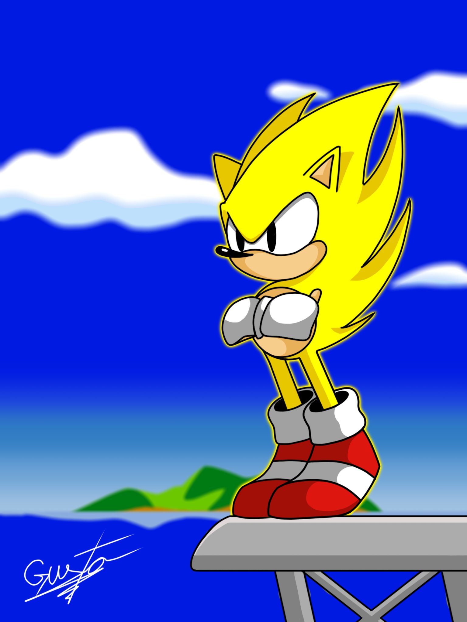 super Sonic azul 